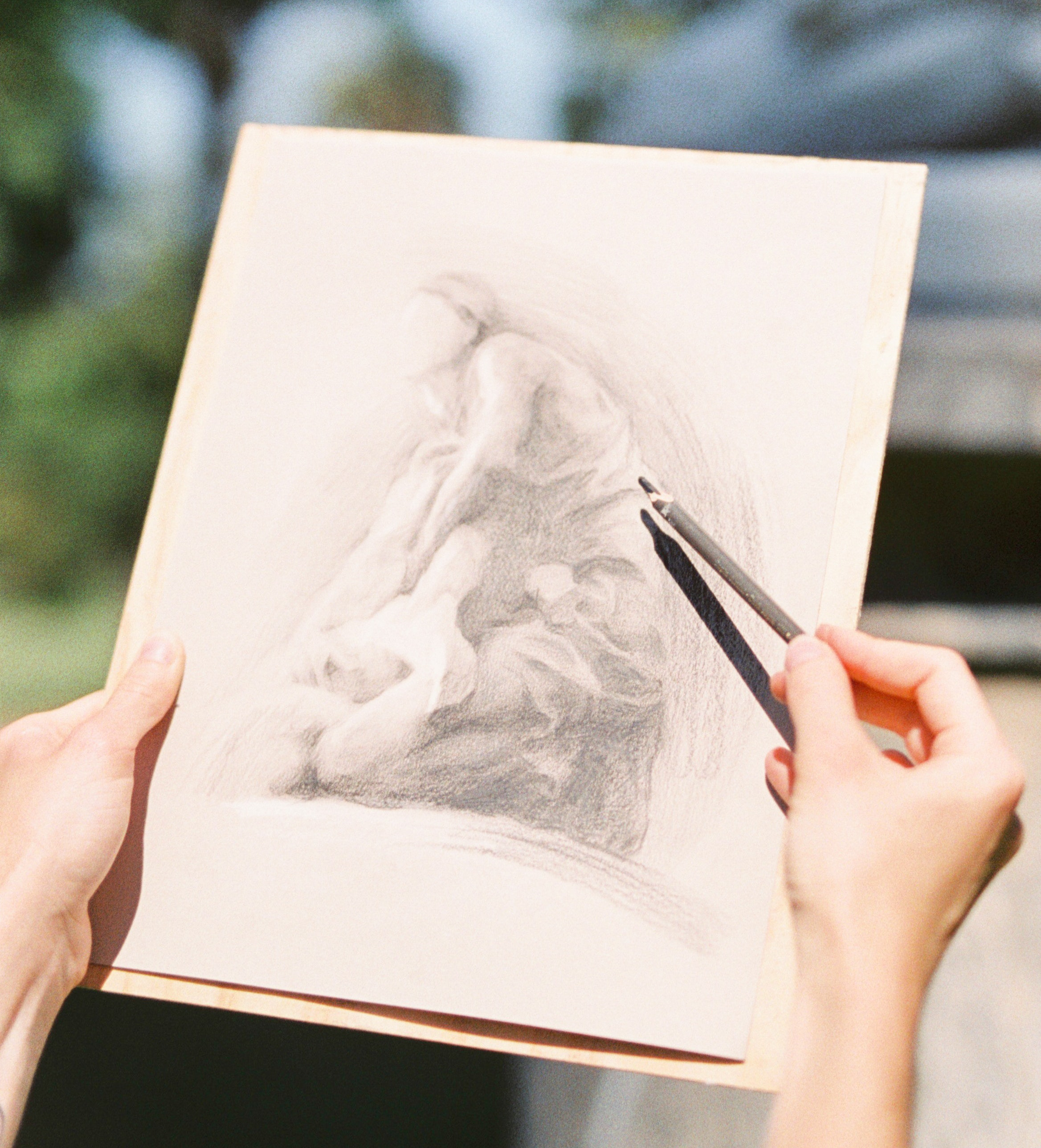 a drawing of a human figure